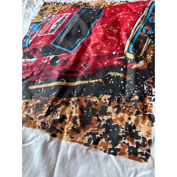 Vintage Marlboro Adventure Team 4x4 White USA Made Single Stitch XL Pocket Tee - Picture 5 of 8